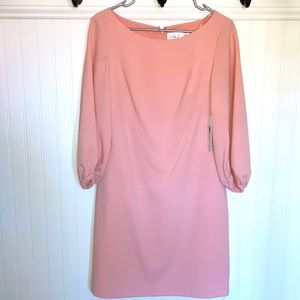 Eliza J NWT  3/4 sleeve blush sheath sz 8 NWT